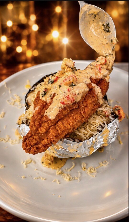 Roll'n Chef Kitchen — signature plate from Chef Cornelius Quick's catering kitchen
