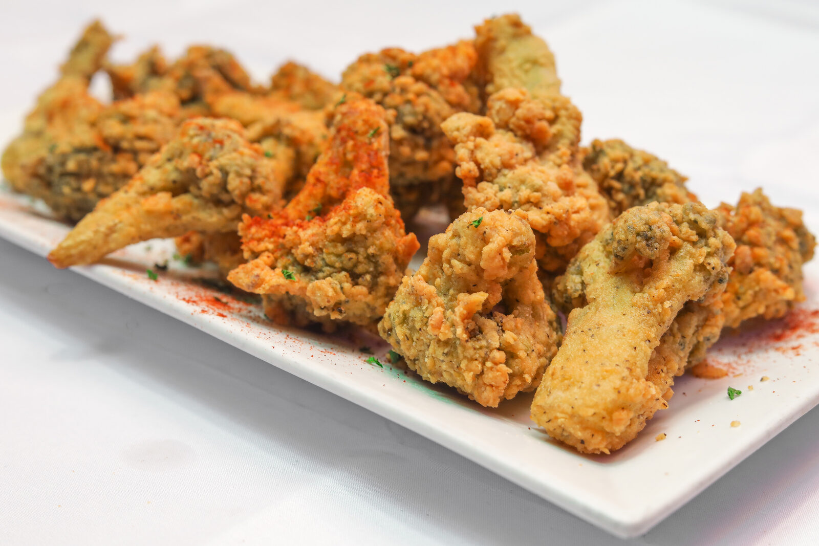 Savour Downtown — fried broccoli by Chef Willie Williams