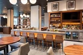 The Westin Jackson bar interior with pendant lighting